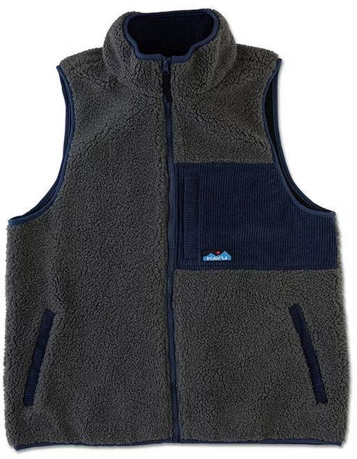 KAVU Cooper 拼接羊羔絨背心