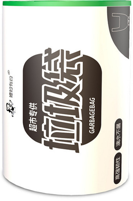DFMEI 黑色垃圾袋家用加厚平口酒店賓館廚房點斷手提抽繩獨立卷裝垃圾袋, 1個, 【50只/卷】45*60手提彩色升級加厚款(顏色隨機):如圖
