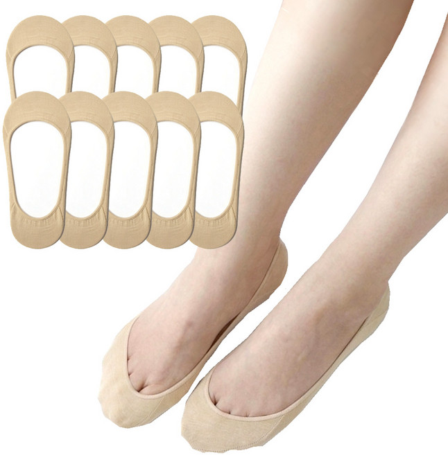 에너리스 누드면덧신 10켤레 /여성 실리콘덧신