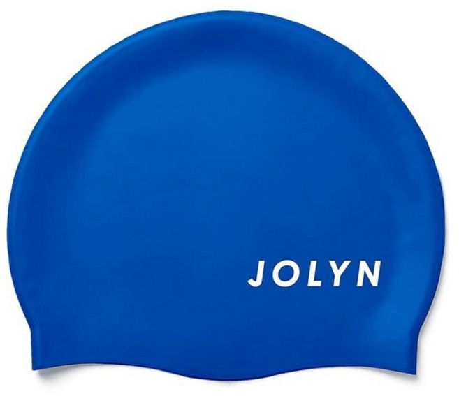 JOLYN 클래식 유니 실리콘 수영 모자 성인 여성 및 남성용 모발 보호 집중 트레이닝 편안한 미끄럼 방지 화이트 178740, 단일 사이즈, 블루