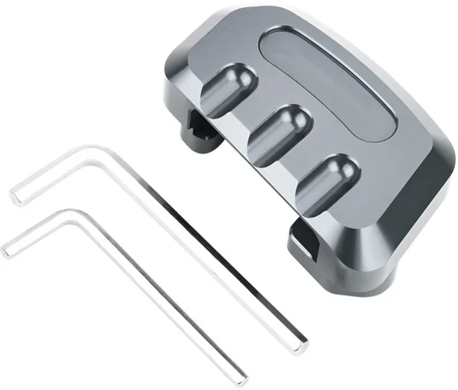 혼다 Forza/NSS FORZA350 300 250 오토바이 센터 마운트 풋 사이드 스탠드 확장 확대기 패드 액세서리, 23 No Logo-Titanium, 1개