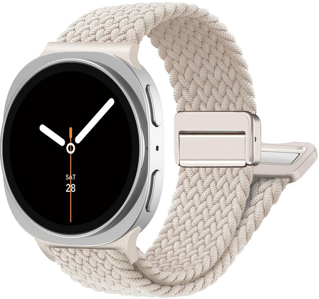 갤럭시워치8호환 마그네틱 브레이드 스포츠 루프 스트랩 갤럭시워치8 44mm/40mm/클래식 46mm, 스타라이트