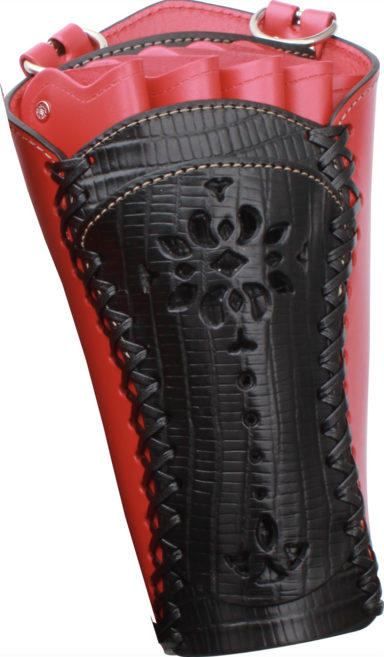 가위이야기 가위집 CORSET 시리즈 코르셋 가위벨트, 레드+블랙, 1개