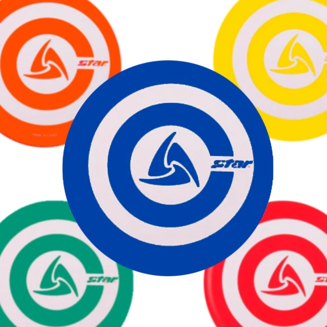 스타 소프트 플라잉디스크 세트 6개입 원반던지기 PU 학교체육, 1개 - 쿠팡