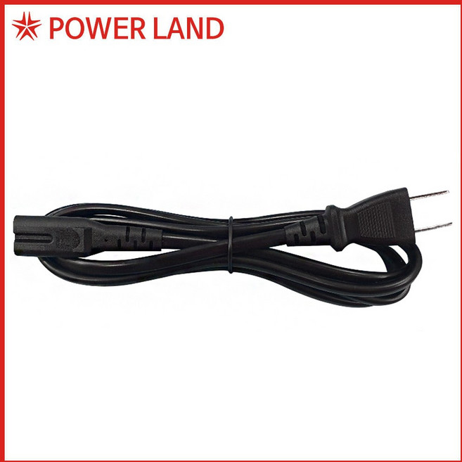 [파워케이블] 110V AC전원 2구 8자코드 일본향, 1개
