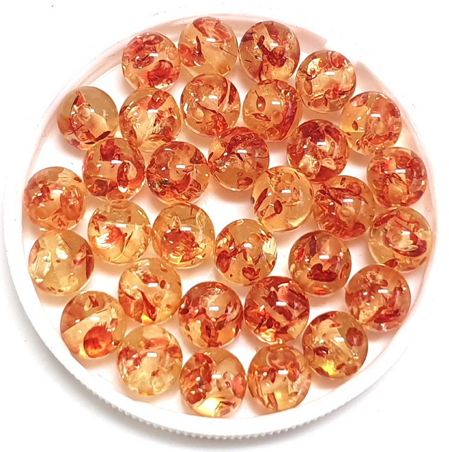 ALL 원석알 6mm 일반B 팔찌원석 한팩 34알 / 백송석 문스톤 공작석, 모조호박투명