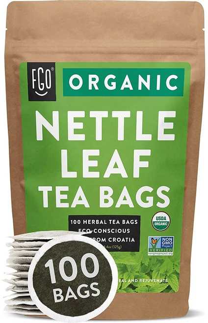 FGO Organic Nettle Leaf 네틀 리프 티백 1봉 100개입, 1개, 125g - 쿠팡