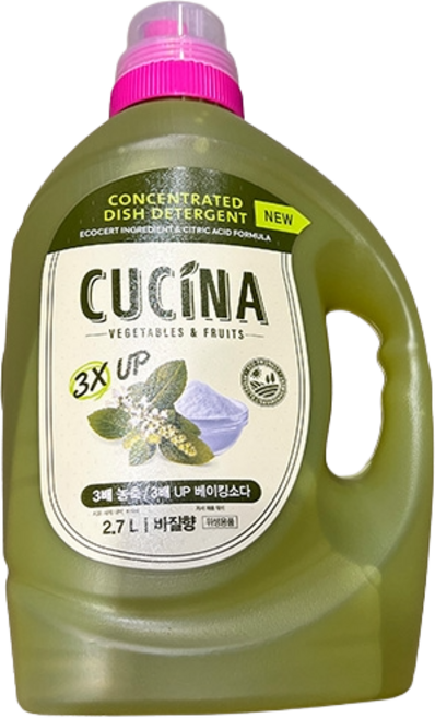 쿠치나 3배 농축 주방세제 바질향
