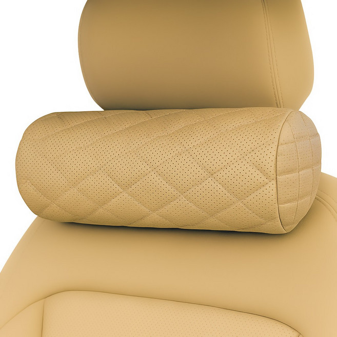 볼체 메모리폼 차량용목쿠션 자동차 목받침 목베개, 1개, 03.모카 브라운