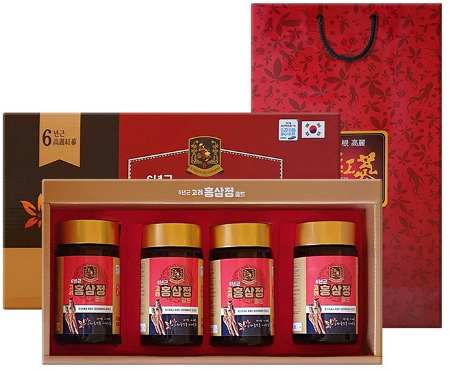 6년근 고려 홍삼정 240g x 4병 발효홍삼 홍삼정골드 홍삼추천, 4개