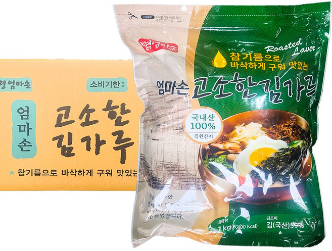 보령 엄마손 고소한 김가루, 4개, 1kg