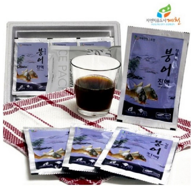 서제천영농조합 충북 제천 청풍강 참붕어 사용 청풍골드 자연산 붕어즙 붕어엑기스 붕어진액100mlx60, 60개, 100ml