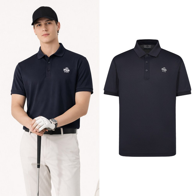 PGA 남성 쿨터치 피퀘 반팔 카라티셔츠 PGMTS52319