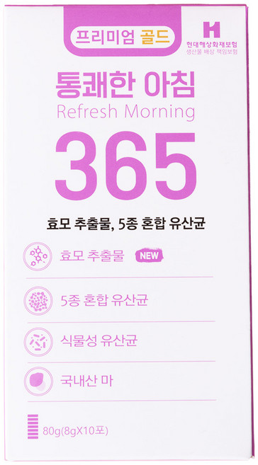 통쾌삼 통쾌한 아침 365, 1박스, 80g