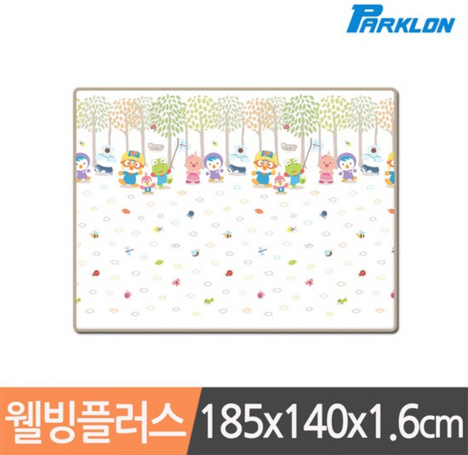 뽀로로벅스 웰빙플러스 놀이방매트 185x140x1.6cm, 없음