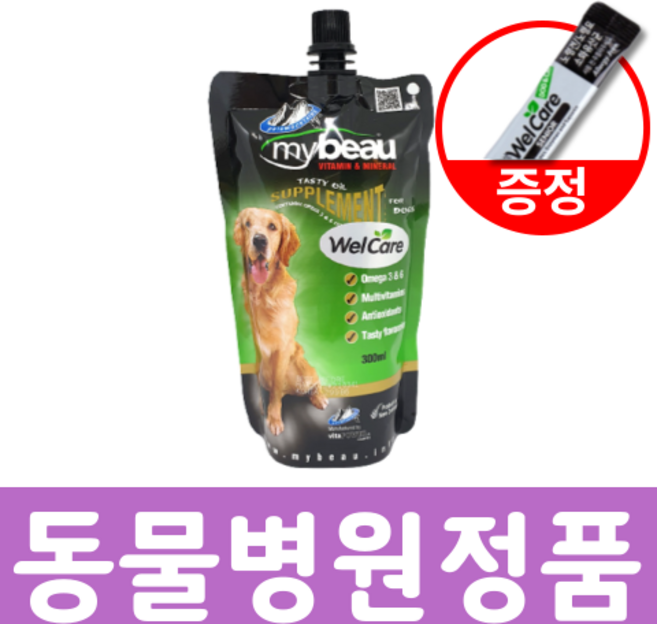 마이뷰 독 강아지 종합영양제 300ml + 웰케어 유산균 셋트 [동물병원 정품], 1개, 300g