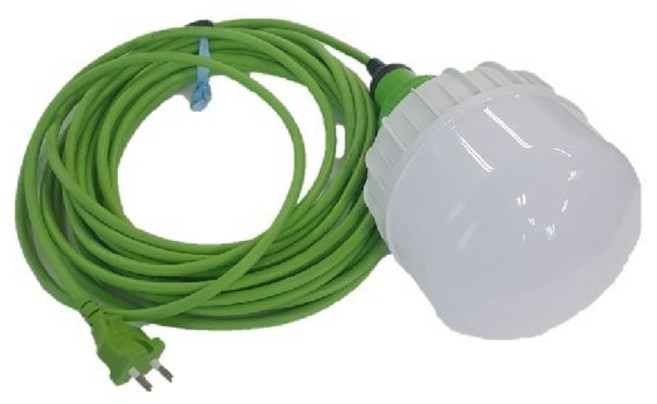 반야일렉트릭 LED 작업등 캠핑등 10M 30W 40W 50W 80W, 80W(주광색)+LED전등선, 1개