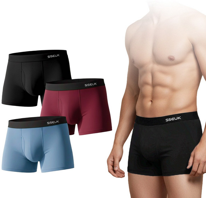 [기능성 특허] 슥~입으면 쏙~들어가는 분리형 무봉제 심리스 뱀부 드로즈 3개 1SET