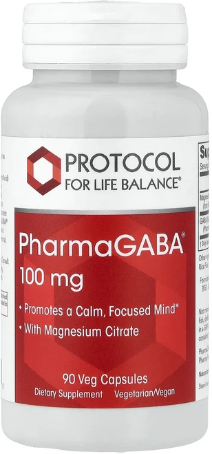메이커제품입니다 Protocol for Life Balance PharmaGABA® 베지 캡슐 90정 좋은효과를 보실수있습니다, 1개 - 쿠팡