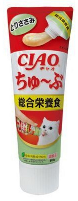 CIAO 日本製乳酸菌化毛肉泥膏 80g, 1個, 雞肉綜合營養