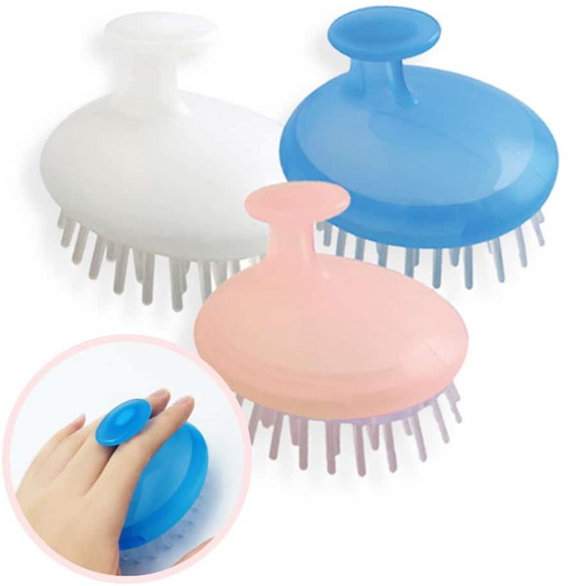 국산 실리콘 샴푸브러쉬 머리감기솔 머리감는도구, 1