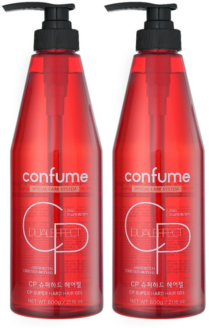 컨퓸 슈퍼하드 헤어젤, 600ml, 2개