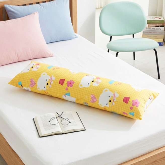 찬미디자인 바디필로우 곰돌이 옐로우, 곰돌이 옐로우 바디필로우