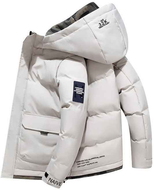 COSYEVNO 겨울 남성 패딩 숏기장 도톰 패딩 점퍼 패딩 후드점퍼