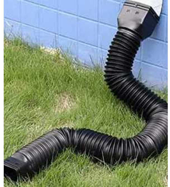 처마 물받이 지붕 홈통개폐 빗물 주택 외벽 다운스파우트 3. 흰색 수직홈통... 1개, 1. 검정색 빗물홈통 연장 1.5m * 1개