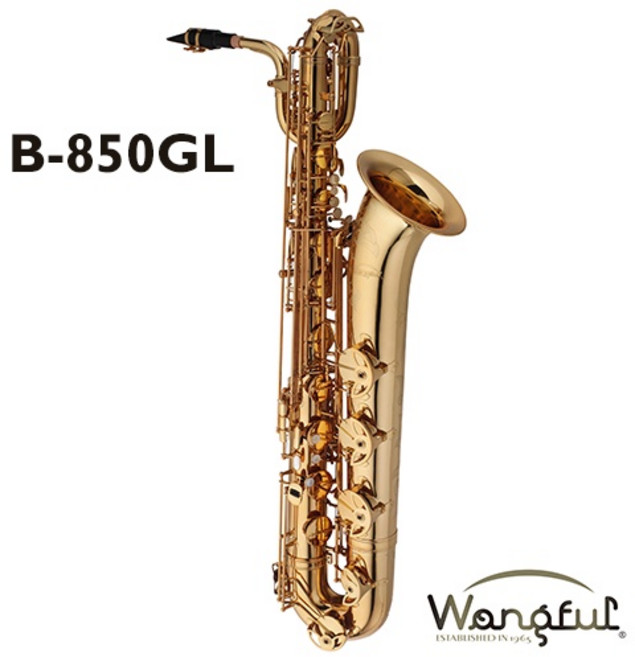 Wongful B-850GL 金漆 上低音薩克斯風, 1個
