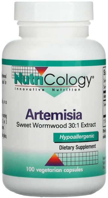 뉴트리콜로지 아르테미시아 500mg 개똥쑥 아르테미시닌 Artemisia 쑥 추출물, 1개, 100정 - 쿠팡