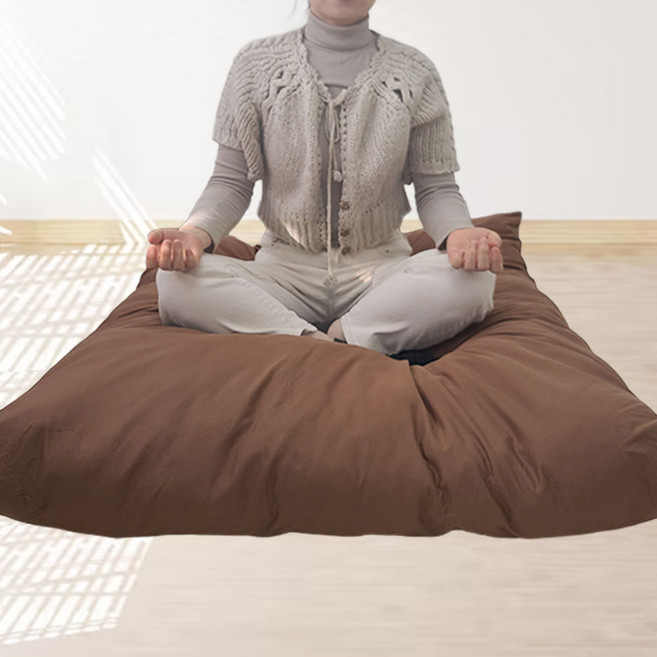 108배 절방석 대형 기도방석 두꺼운 좌식 방석 불교 방석, 다크베이지