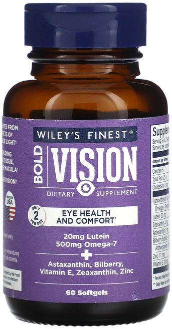 새해 첫좋은선물 Wiley's Finest 볼드 비전 소프트젤 60정 제대로 할인합니다, Wileys Finest 볼드 비전 소프트젤 60정, 1개 - 쿠팡