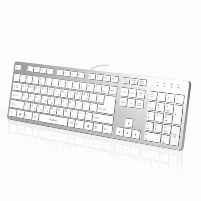 i-rocks IRK01W X-Slim 실버 펜타그래프 키보드, 본상품선택, 본상품선택