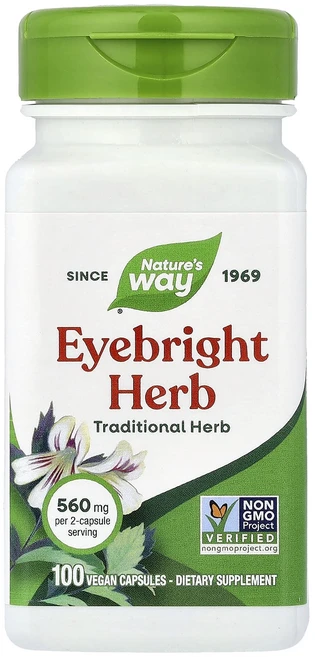 헁복하고 건강하세요 Nature's Way 아이브라이트 허브 비건 캡슐 100정(캡슐 1정당 280mg) 늘 챙기셔야합니다, NaturesWay아이브라이트허브비건캡슐100정캡슐1정, 1개 - 쿠팡