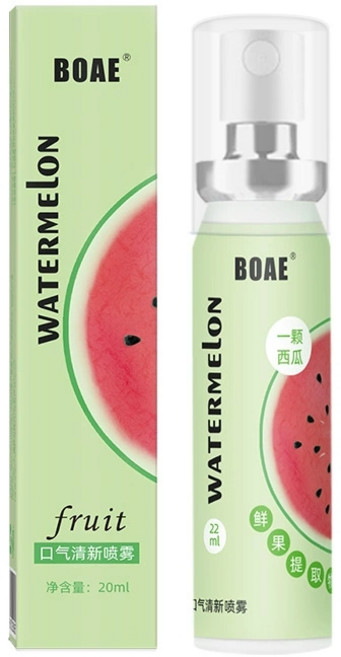 BOAE 口氣清新噴霧 水果口味 22ml, 1個, BOAE 西瓜