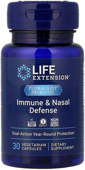 Life Extension FLORASSIST® 프로바이오틱 면역 및 비강 방어 베지 캡슐 30정 LEX-22083 - 쿠팡