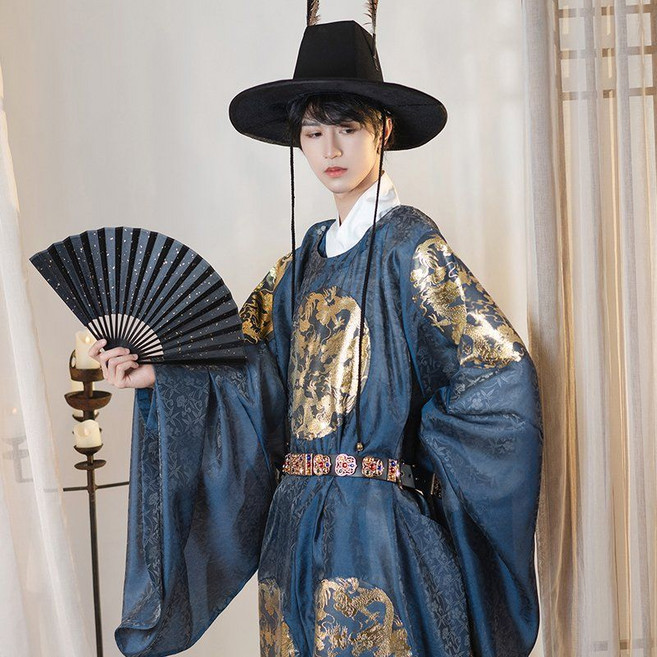 남녀공용 두루마기 곤룡포 조선시대 자수 제례복 도포 코스프레 사극 임금옷