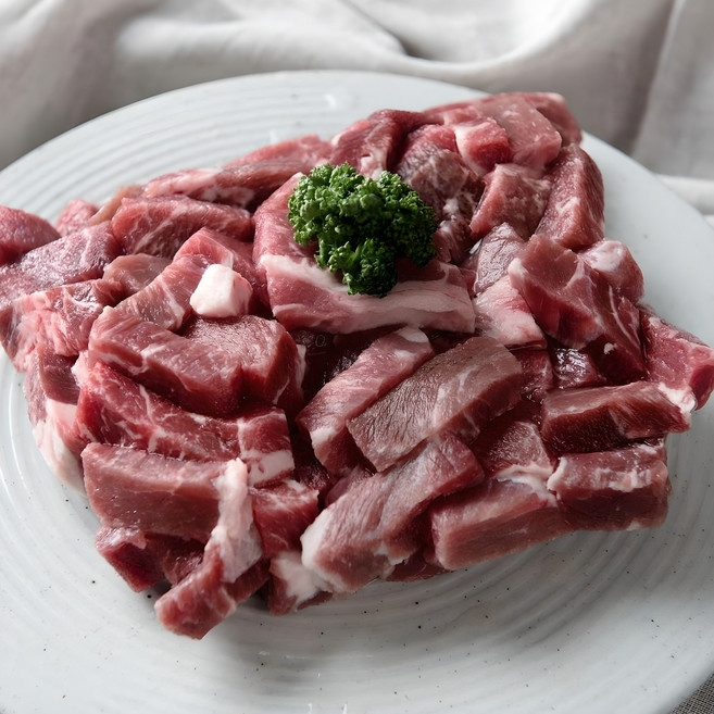 루루축산 우목심 국거리용 수입소고기 500g+500g(총1kg), 1kg, 1개