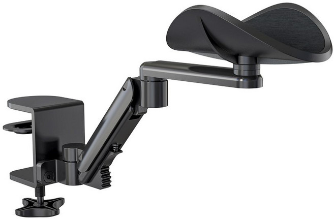 Coms 책상 팔 받침대 팔걸이 거치대 VM247, 블랙, 1개