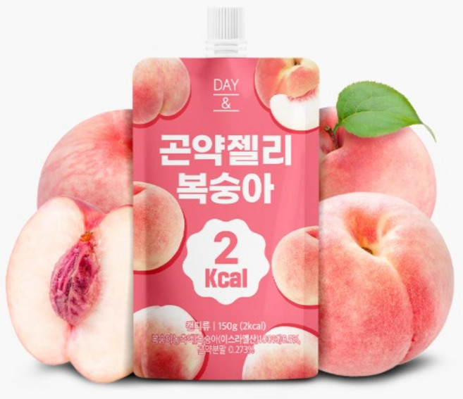 참앤들황토농원 데이앤 복숭아 곤약젤리, 150g, 50개