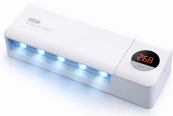 드라코 무타공 UV 칫솔살균기 AI 스마트케어, 화이트, y1