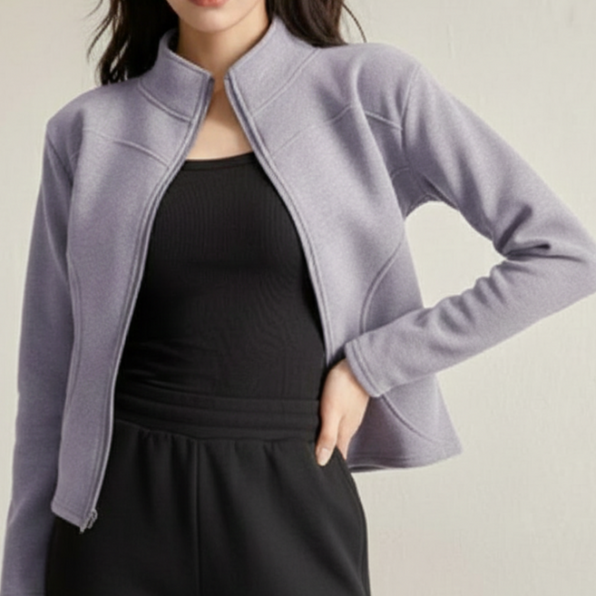 여성 고퀄리티 기모 소프트 후리스 집업 자켓