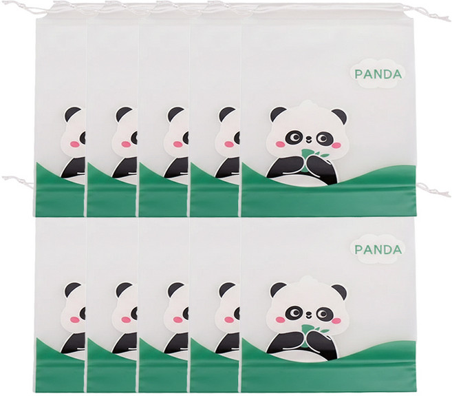 [10개입] 서온리 짐정리가 쉬운 반투명 신발파우치 여행용방수파우치 수영복 옷 선물 포장 다용도 여행용파우치