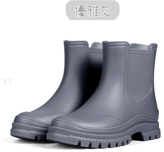 切爾西短筒雨鞋 晴雨兩用 女款 輕便防水