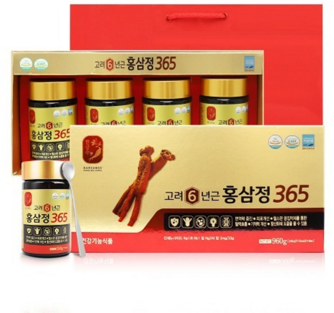 한삼수 고려6년근 홍삼정365 240g x 4병, 1개