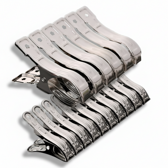 드라마벨류 녹슬지 않는 올스텐 빨래집게 대형+중형 혼합팩 16개입