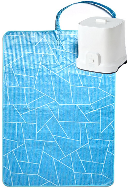 일월 에어컨 매트 냉수마찰 자동펌프 순환식 쿨패드, 물 순환 시스템, 블루패턴