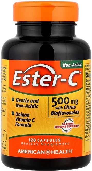 American Health Ester-C Vitamin C 아메리칸 헬스 에스테르-C 비타민 C 500 mg 120ct 1팩, 120정, 120정, 1개 - 쿠팡