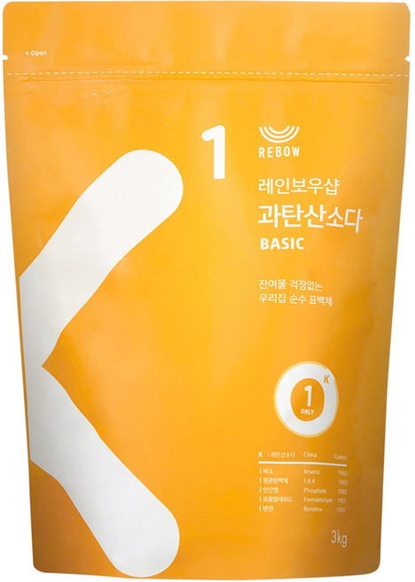 레인보우샵 과탄산소다 베이직, 3kg, 5개